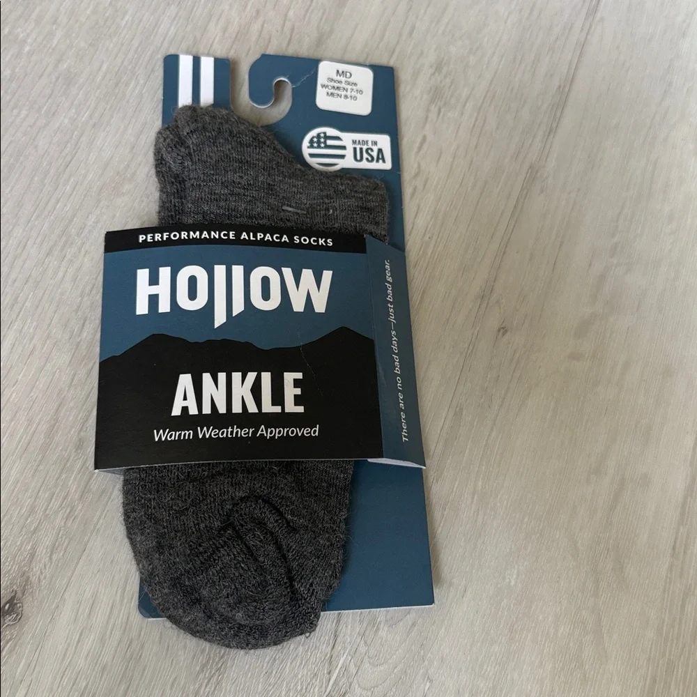 Hollow Ankle Socks Grey XLarge 1 pair‎ New With Tags